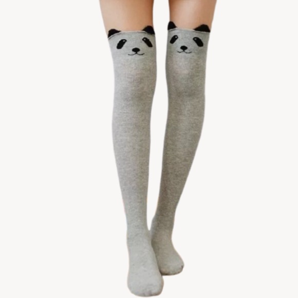 Accessories - Thigh High/ OTK Panda Socks